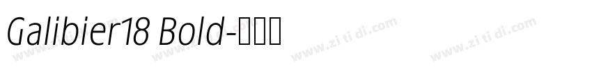 Galibier18 Bold字体转换
